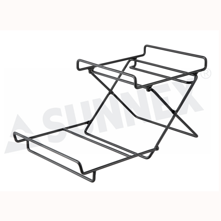 Rack Foldable Tier ສຳ ລັບເກັບຮັກສາງ່າຍ