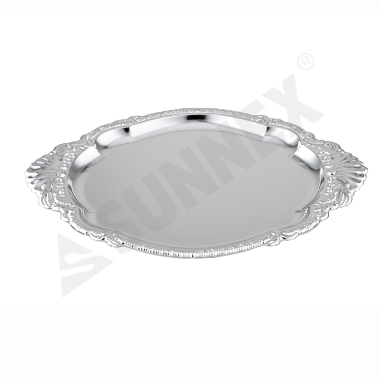 Oval Chrome Plated Sery Tray