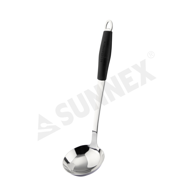 ແກງ Ladle ດ້ວຍມືຈັບຊິລິໂຄນ